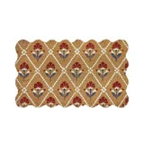 Floral Coir Outdoor Doormat, Vintage Floral Scalloped Welcome Mat, 47.2" x 29.5" Non-Slip Dirt Tr... | Walmart (US)