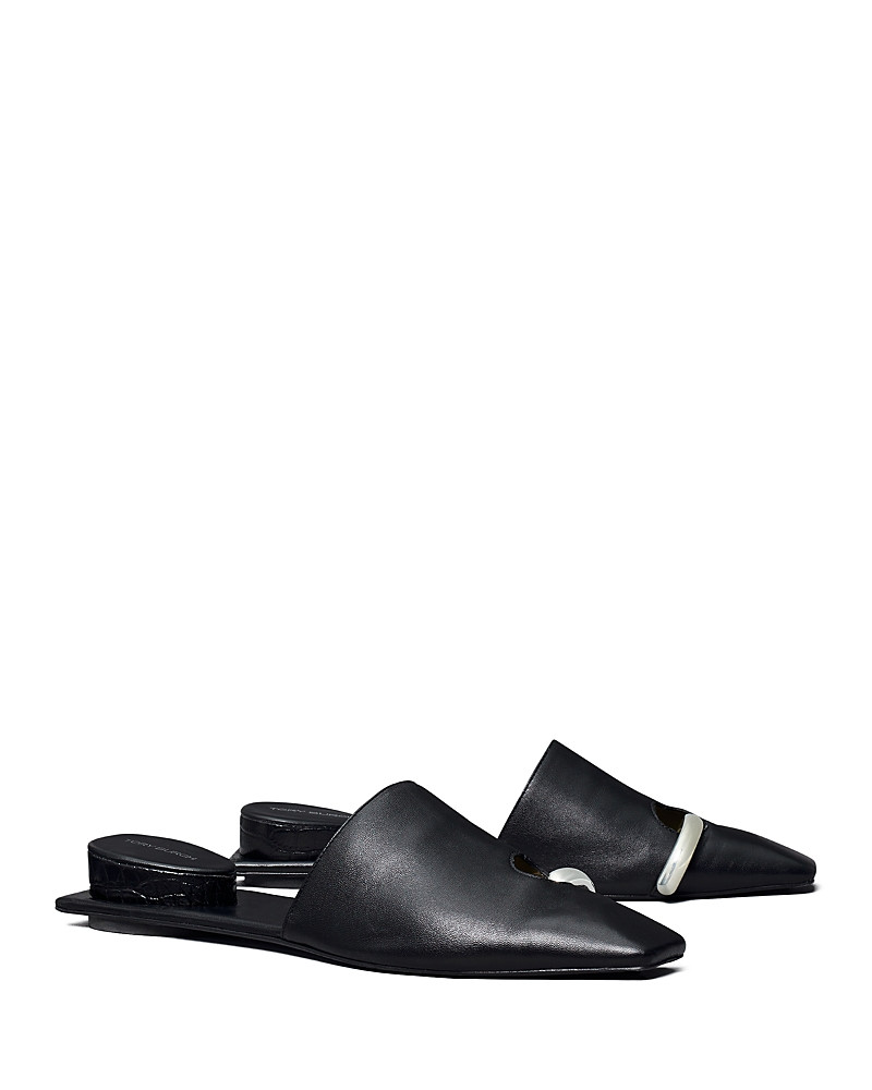 Tory Burch Women's Pierced Leather Mules | Bloomingdale's (US)