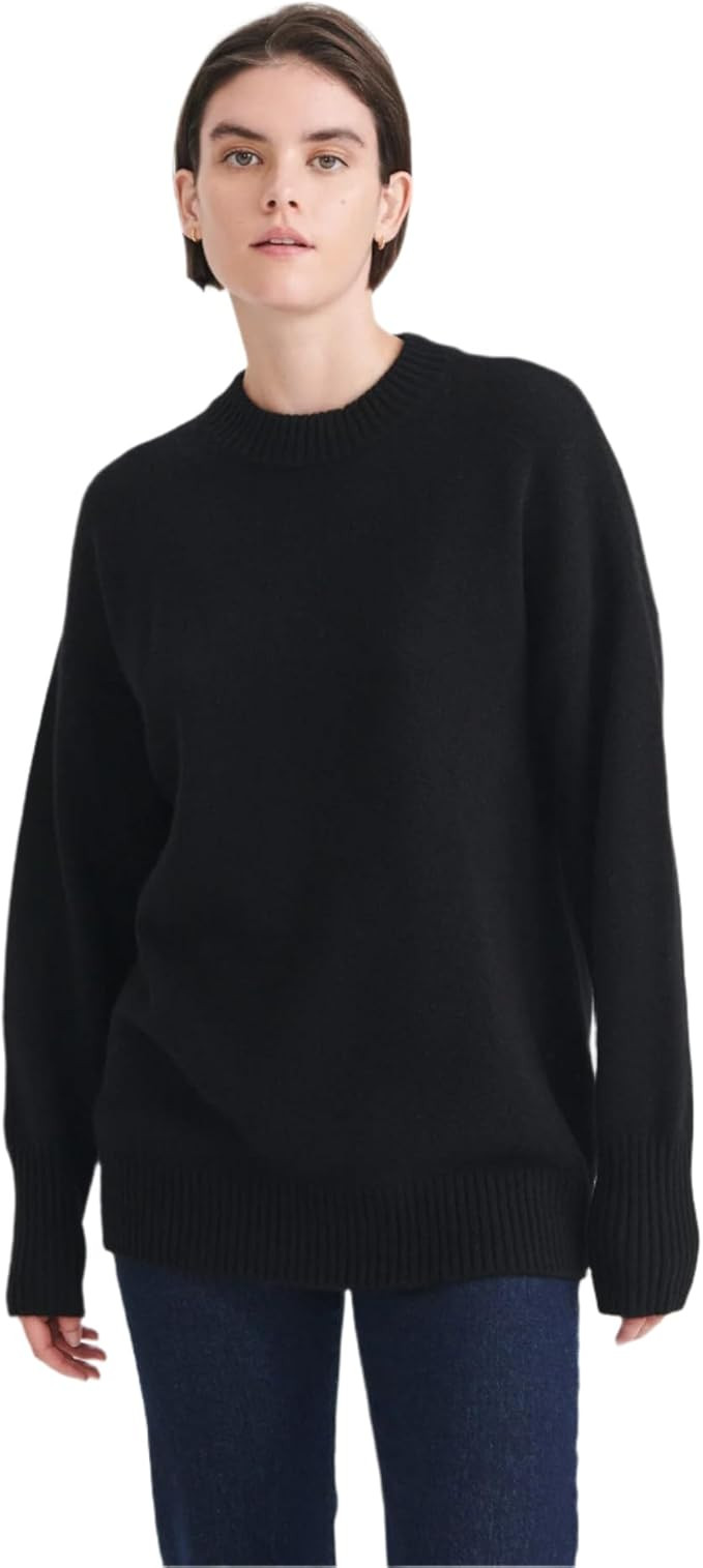NAADAM Womens Luxe Cashmere Oversized Crewneck Sweater | Amazon (US)