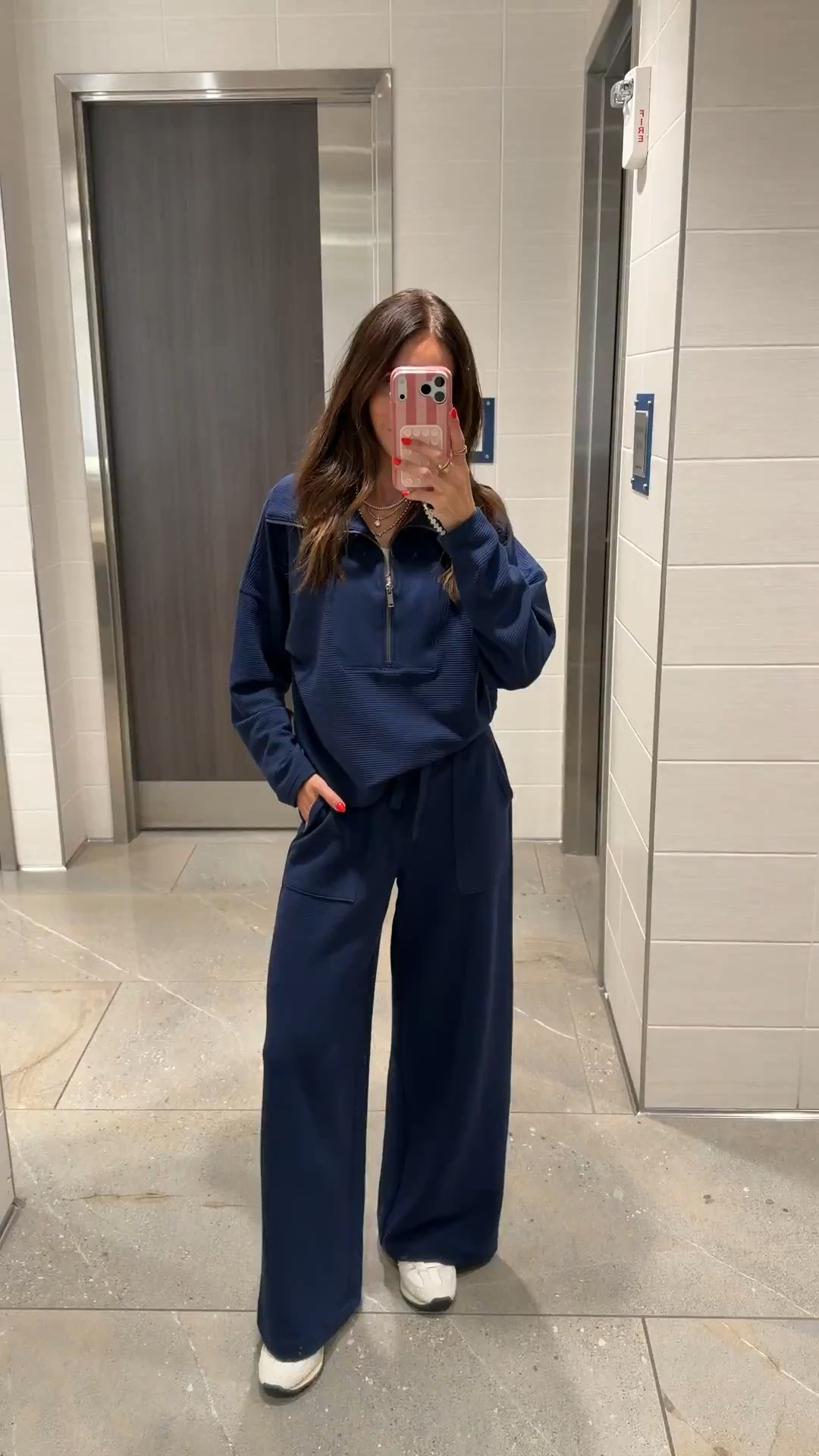 Trending! This lounge set is one of my favorite travel outfits. It’s soft, comfortable, and polished enough to wear from the airport to running errands while still looking put together.

Wearing a S
Use code ANNAMXSPANX 

Travel outfit, Lounge set, Matching set, Airport outfit, Comfortable outfit, Wide leg pants, Half zip pullover, Cozy style, Everyday essentials, annabrstyle

#LTKTravel #LTKootd #LTKActive