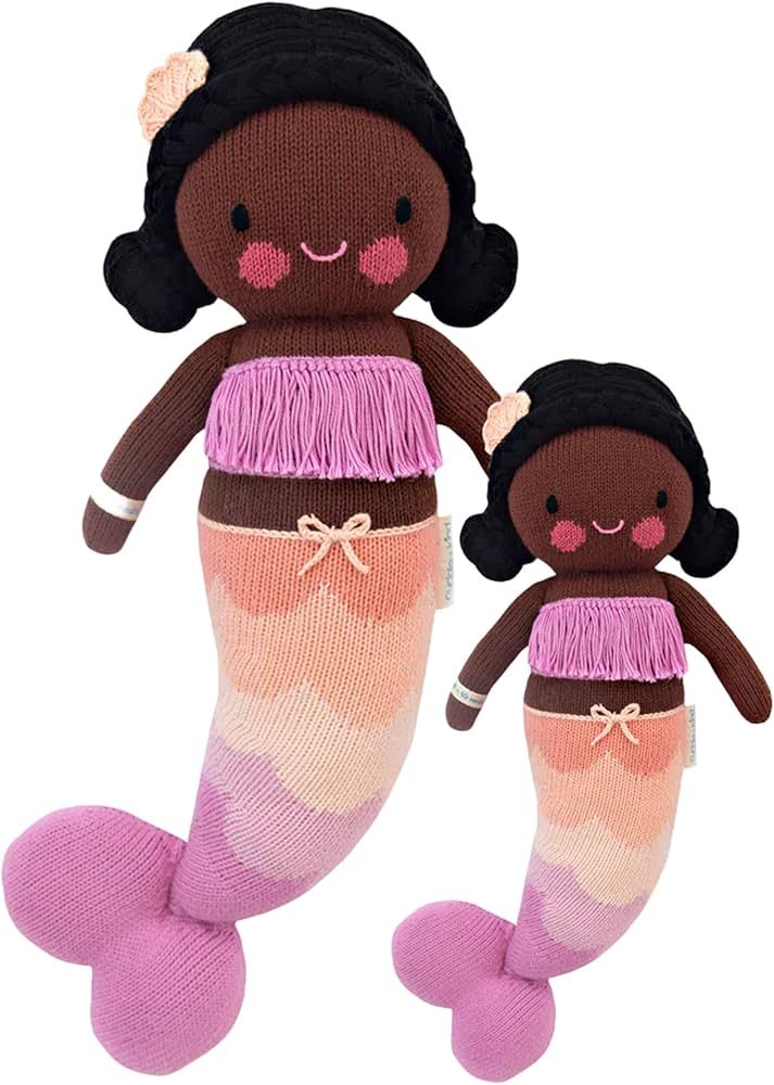 cuddle + kind Maya The Mermaid Doll - Lovingly Handcrafted Dolls for Nursery Decor, Fair Trade He... | Amazon (US)