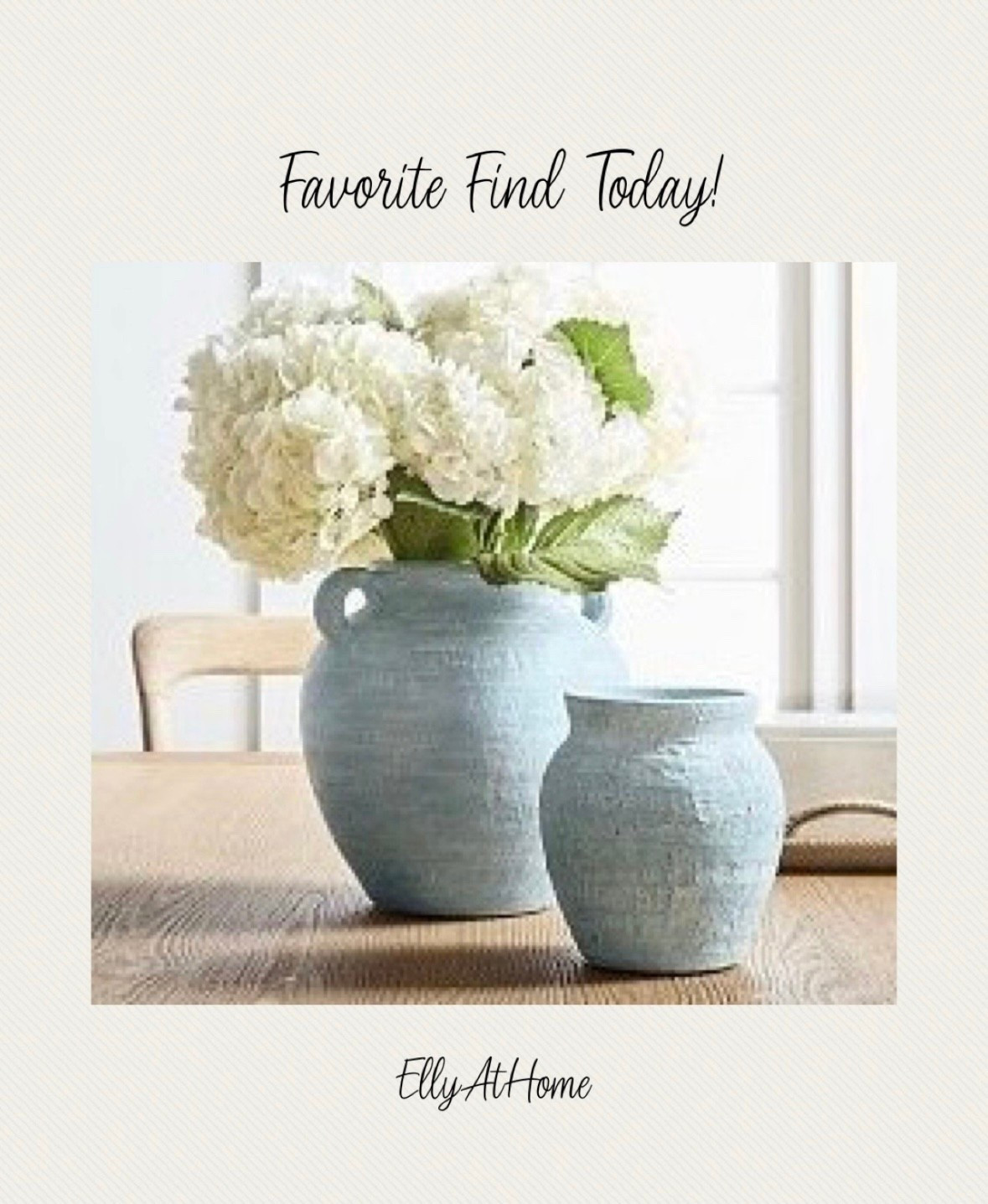 Beautiful Chambray artisan vase collection for summer styling! Use with faux or fresh flowers or pretty enough to stand alone. Coastal home, classic home decor accessories. Also shop faux florals. Pottery Barn  

#LTKStyleTip #LTKSaleAlert #LTKHome