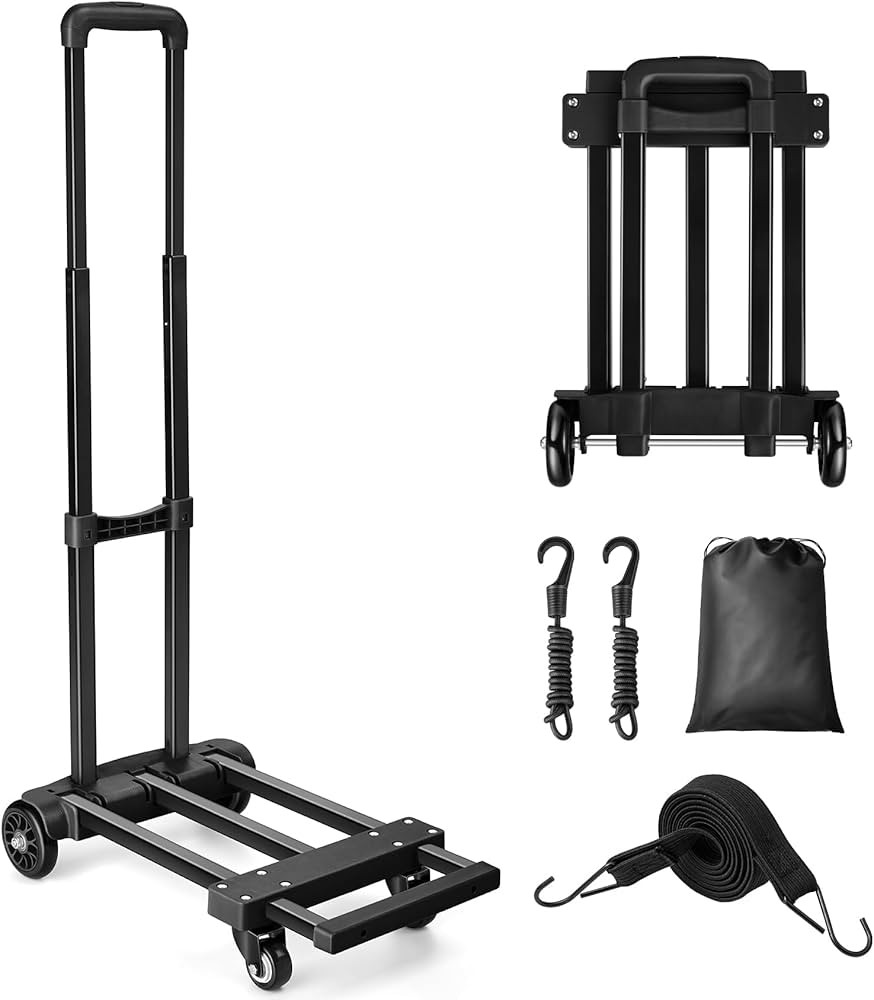 KEDSUM Folding Hand Truck, 290 lbs Heavy Duty Dolly Cart for Moving, Solid Construction Utility C... | Amazon (US)