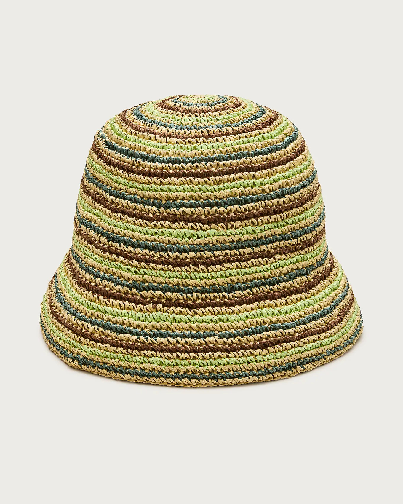 Handcrocheted straw hat in stripe | J. Crew US