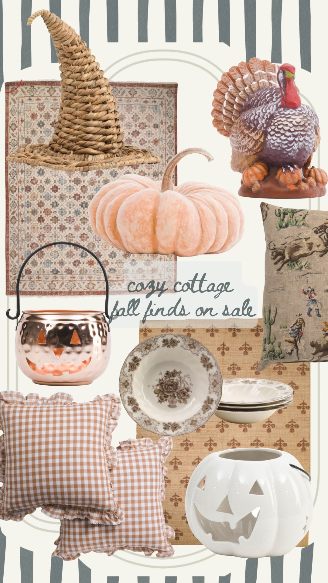 Cozy cottage fall decor on sale now 🎃