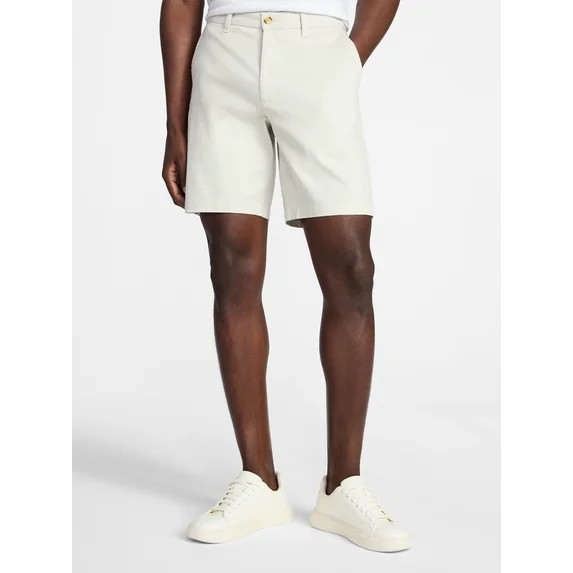 George Men's & Big Men's Modern Fit Stretch Twill Flat Front Shorts, 9" Inseam, Sizes 28-54 | Walmart (US)