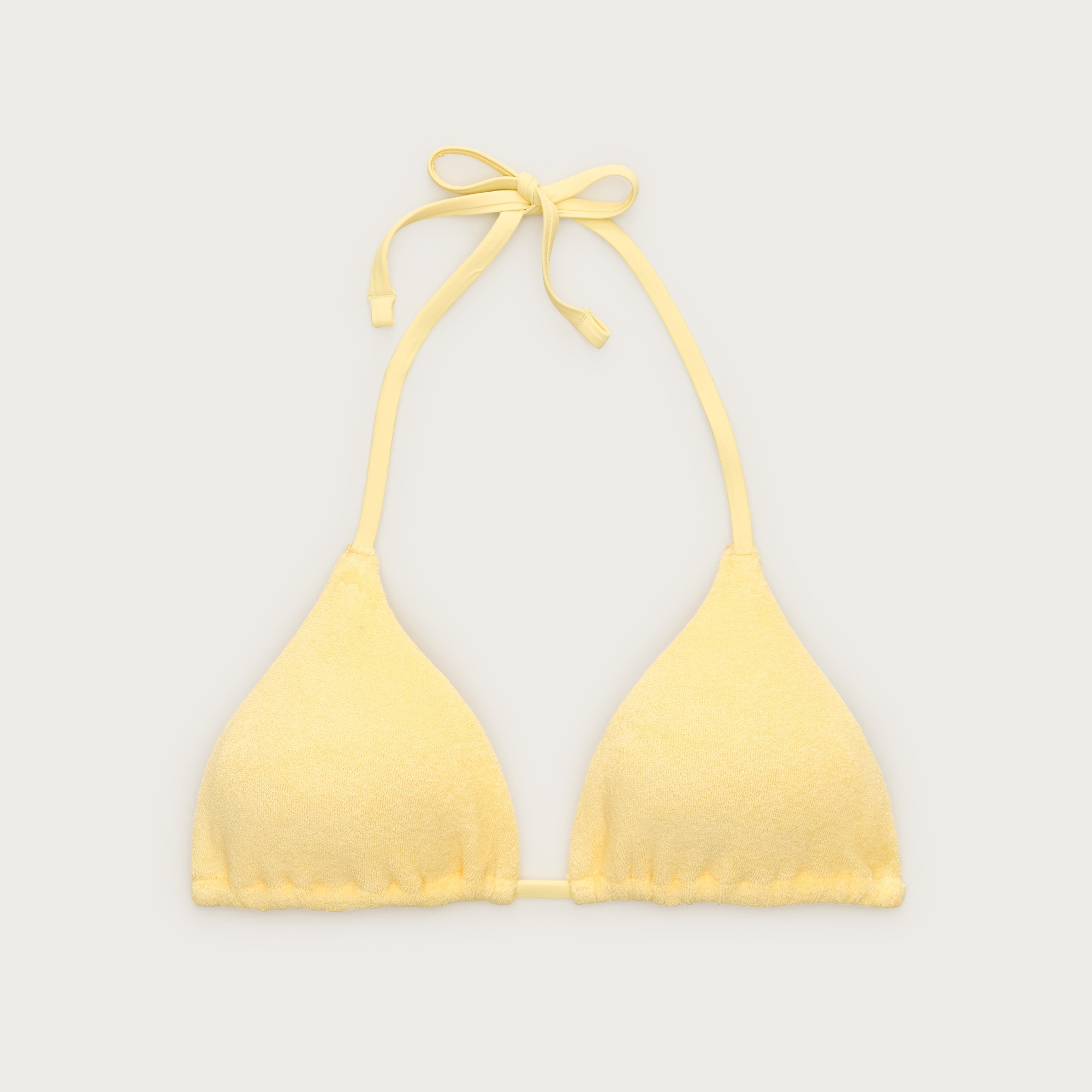 String bikini top in towel terry | J. Crew US