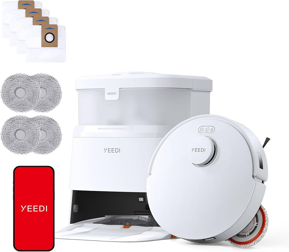 Yeedi M12 Ultra Plus Robot Vacuum and Mop, Upgrade 11800Pa Strong Suction, ZeroTangle Technology,... | Amazon (US)