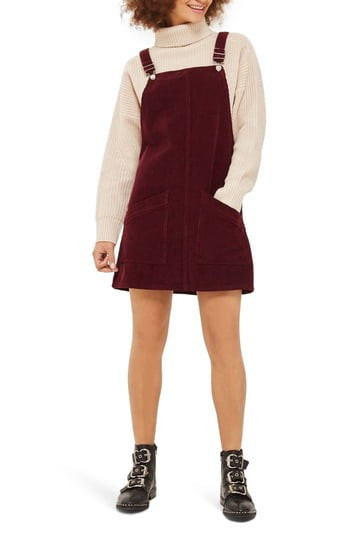 Women's Topshop Corduroy Pinafore Dress | Nordstrom