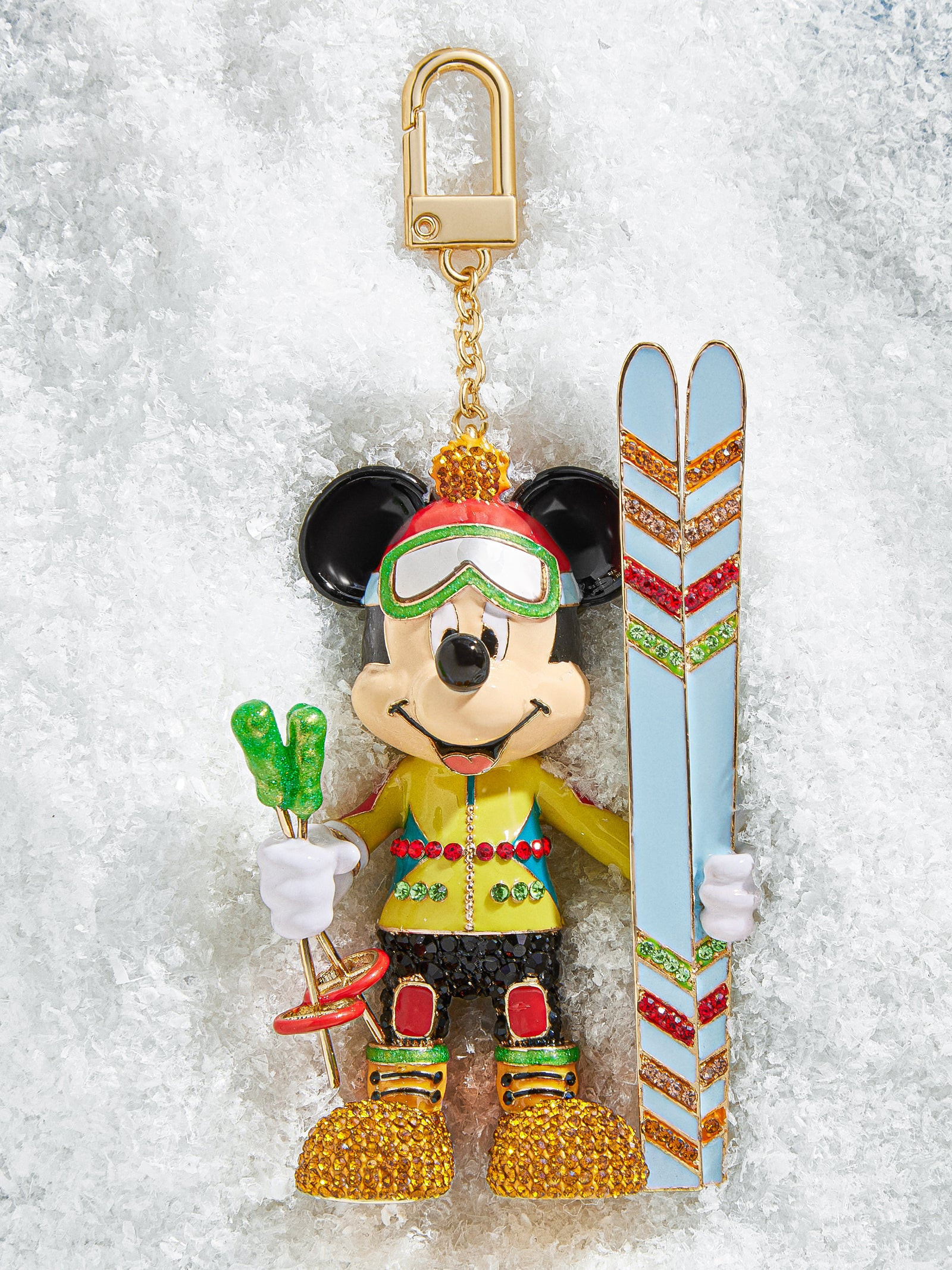 Mickey Mouse disney Skiing Bag Charm - Mickey Mouse Skiing | BaubleBar (US)