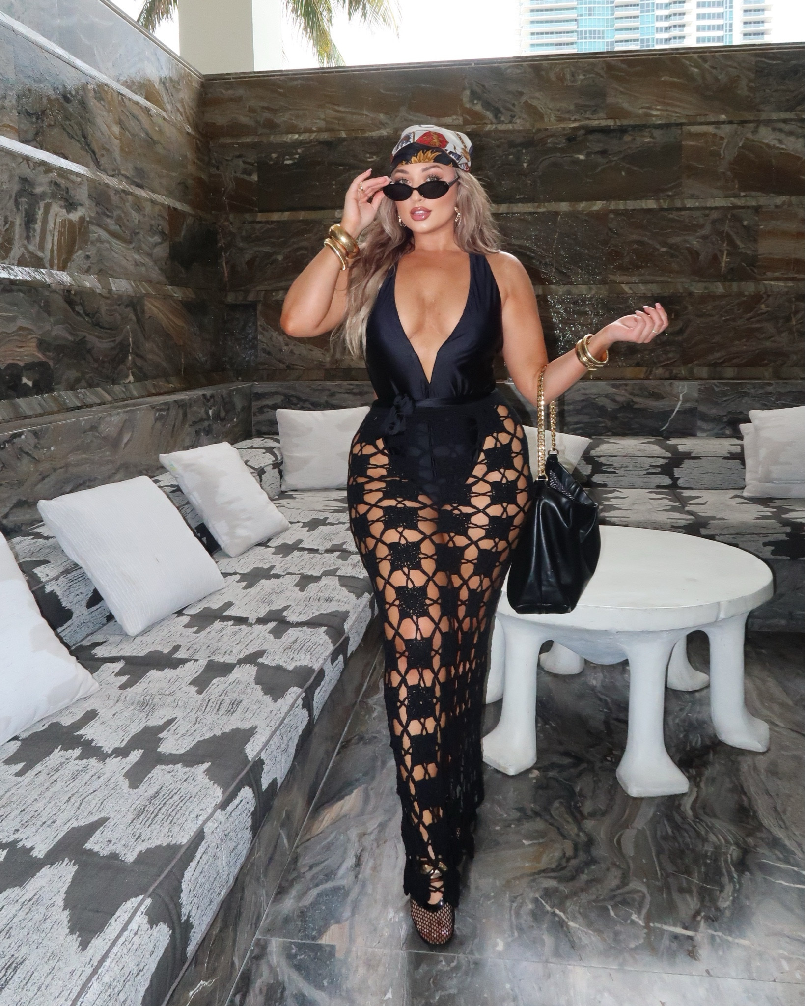 Miami swim week pool party outfit! Wearing a size large in the bathing suit and skirt. 

Midsize, Miami, swim week, swim wear, curvy 

#LTKSwim #LTKStyleTip #LTKSummerEdit