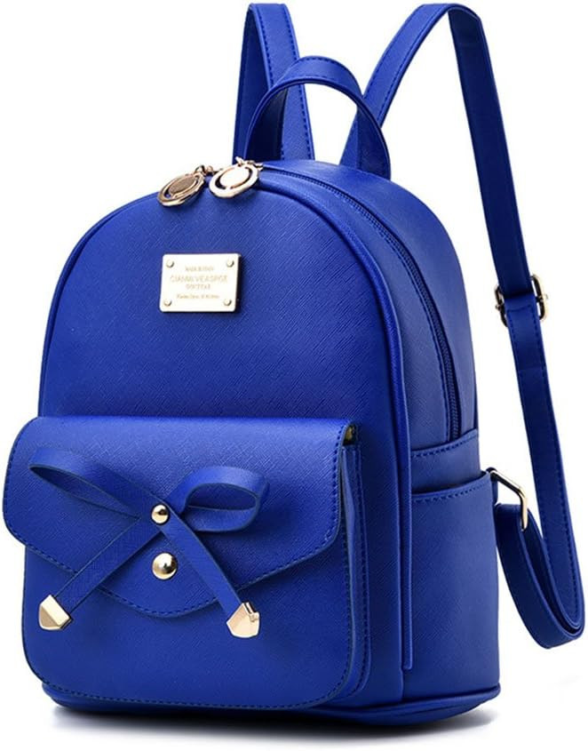 I IHAYNER Girls Bowknot Cute Leather Backpack Mini Backpack Purse for Women | Amazon (US)
