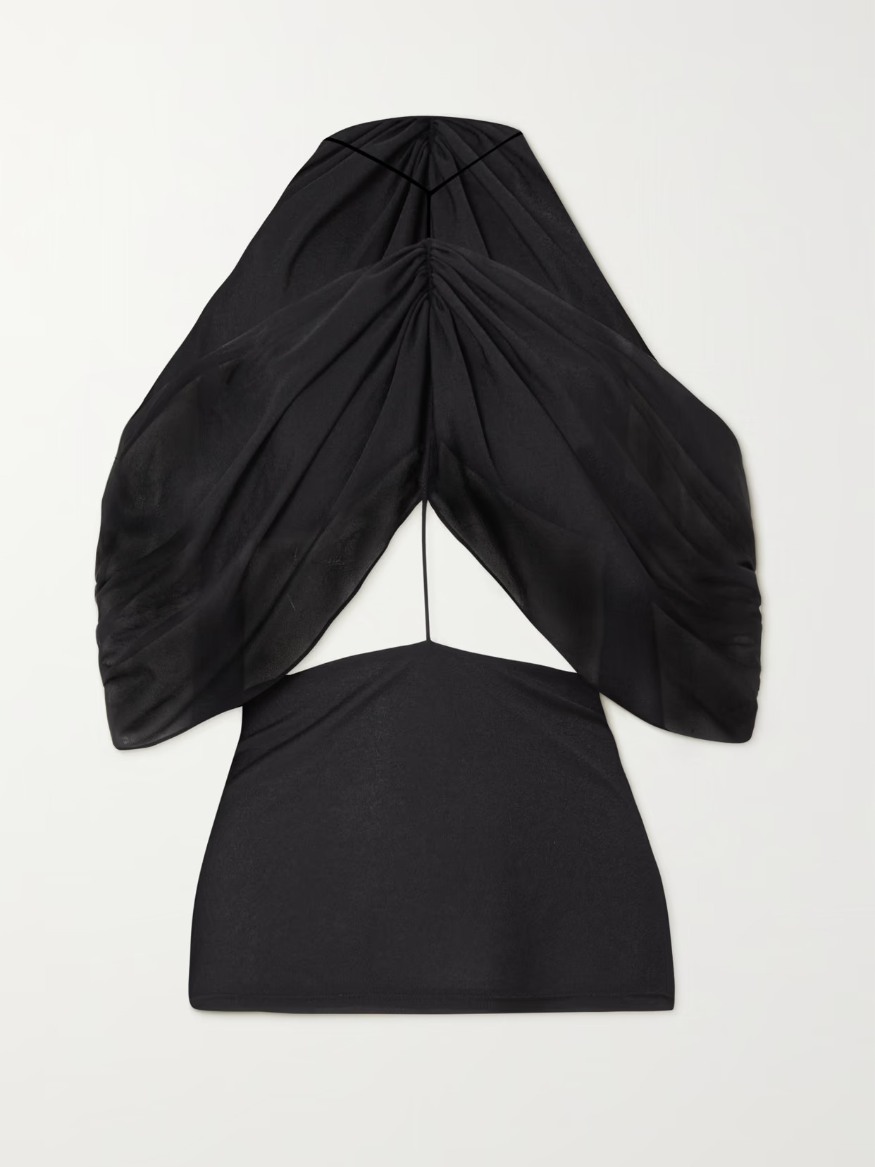 JW Anderson - Off-the-shoulder Cutout Draped Jersey Top - Black | NET-A-PORTER (UK & EU)