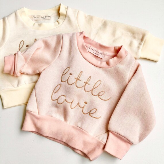 Little Lovie Embroidered Crewneck | Etsy | Etsy (US)