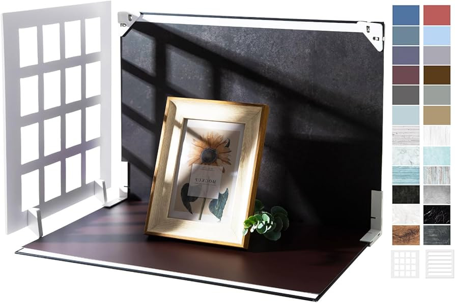 Photo Backdrops Small Product Photography: 12pcs/24color Tabletop Paper Background kit for Food P... | Amazon (US)