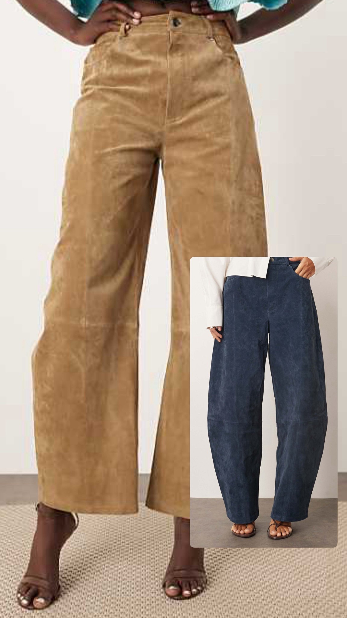 Suede barrel pants? YES PLEASE 👏🏾

#LTKPlusSize #LTKSeasonal #LTKStyleTip