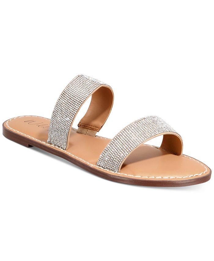 Ginnie Double-Band Slide Flat Sandals, Created for Macy's | Macys (US)