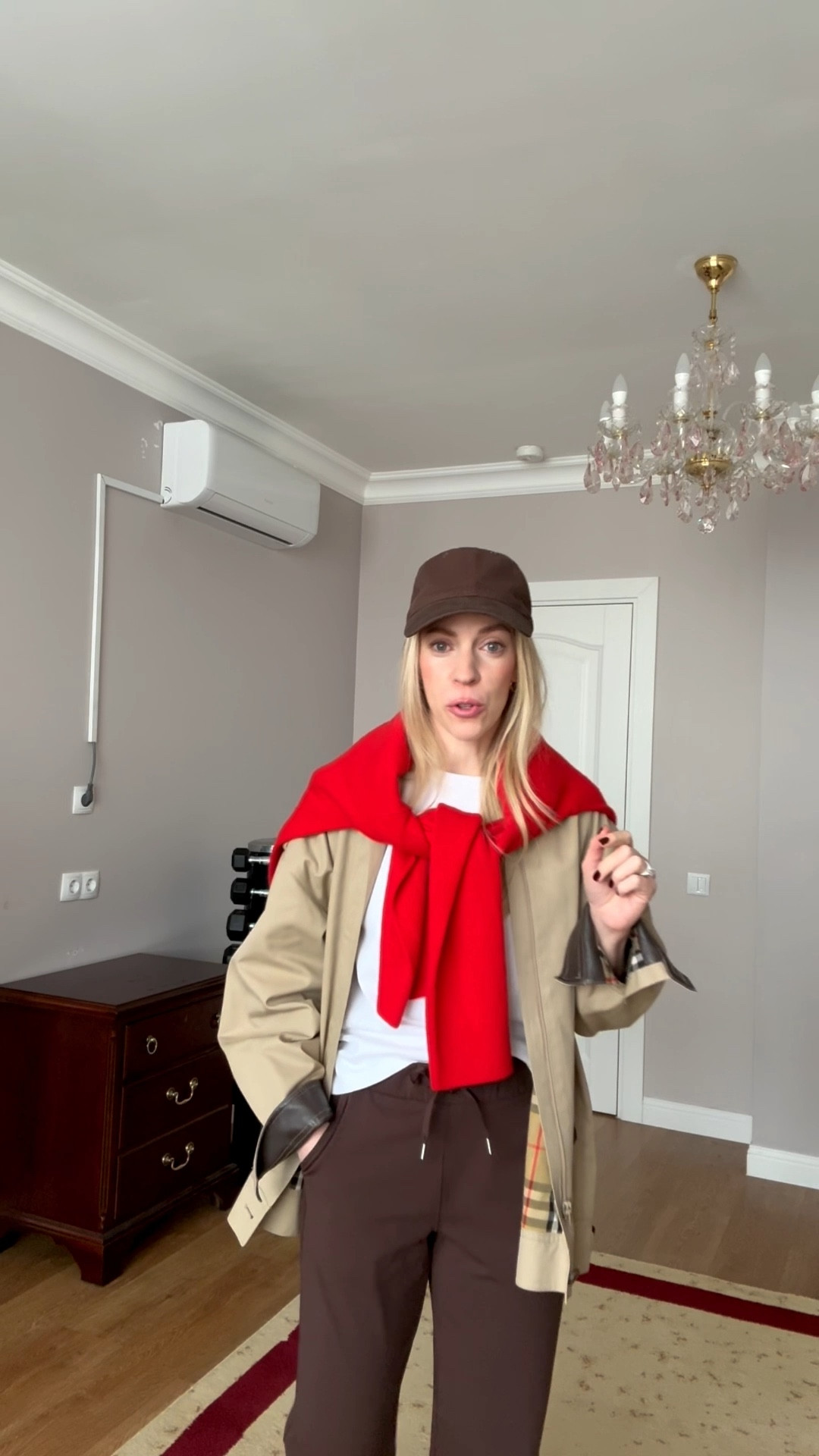 Chic travel style, airport look, Amazon joggers, chocolate brown and red outfit, Adidas Samba sneakers 

#LTKOver40 #LTKSaleAlert #LTKTravel