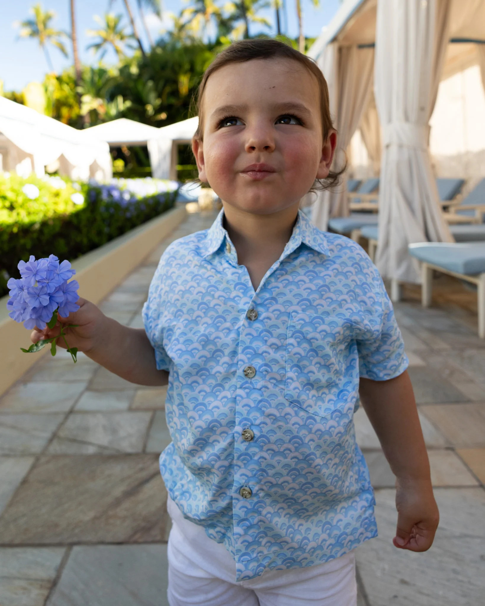 The Anguilla - Mini - Boys Hawaiian Shirt | Kenny Flowers
