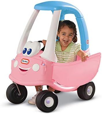 Little Tikes Princess Cozy Coupe - 30th Anniversary White/Blue/Pink, 29.5 x 16.5 x 33.5 inches | Amazon (US)