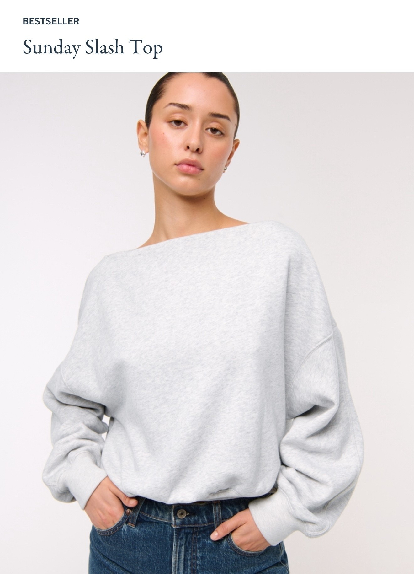 Love this asymmetrical sweatshirt on sale now at Abercrombie! 

#LTKU #LTKActive #LTKSeasonal