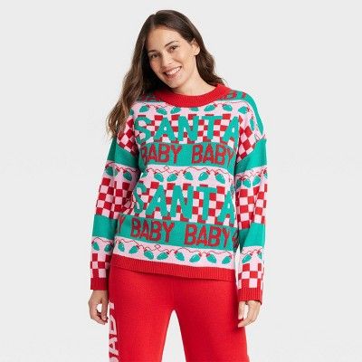 Women's Santa Baby Graphic Sweater | Target