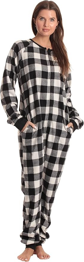 Just Love Printed Flannel Adult Onesie/Pajamas | Amazon (US)