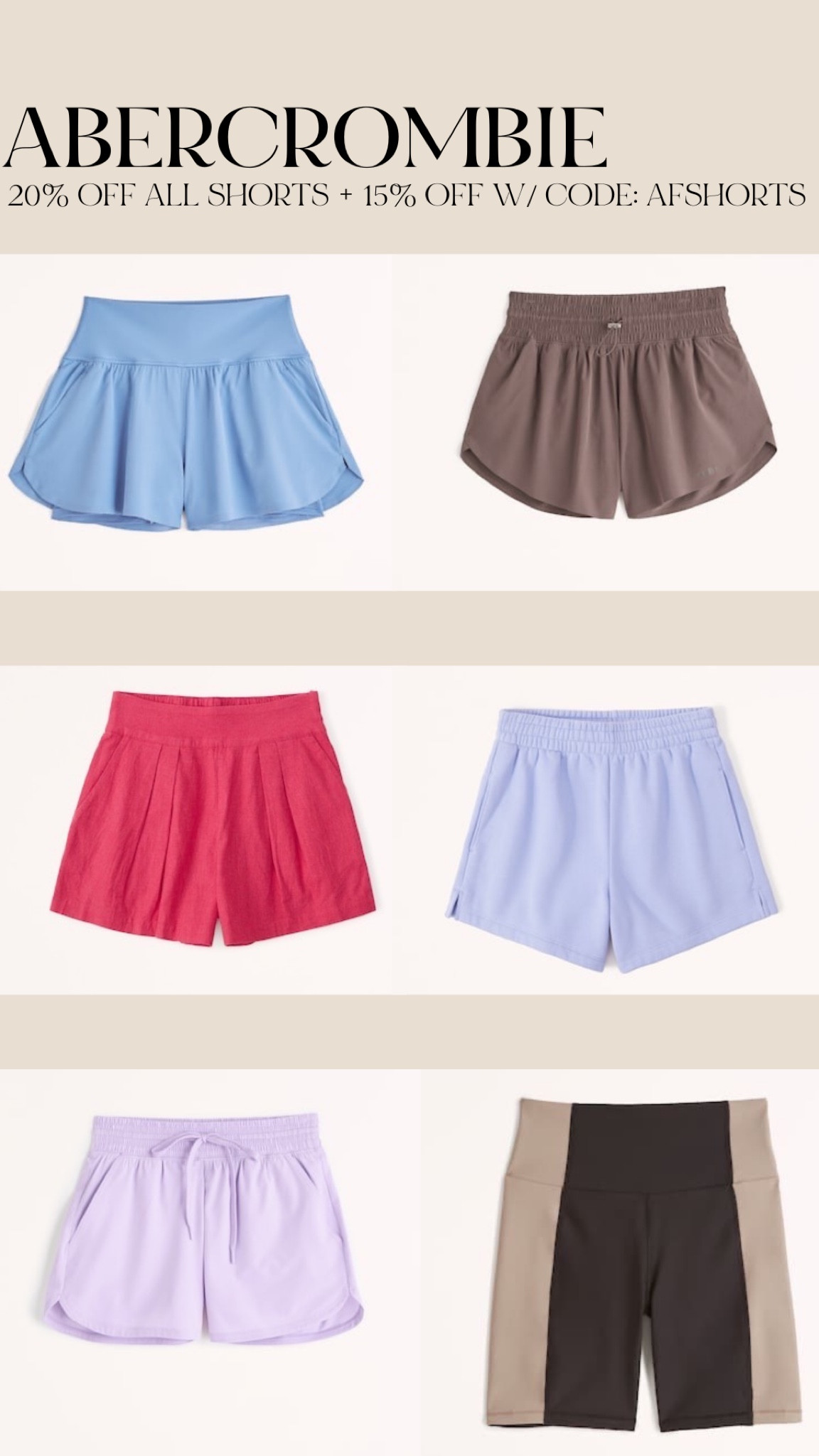 Abercrombie 20% OFF Sale on shorts!! use code: AFSHORTS for an additional 15% off!!

#LTKFind #LTKunder100 #LTKsalealert