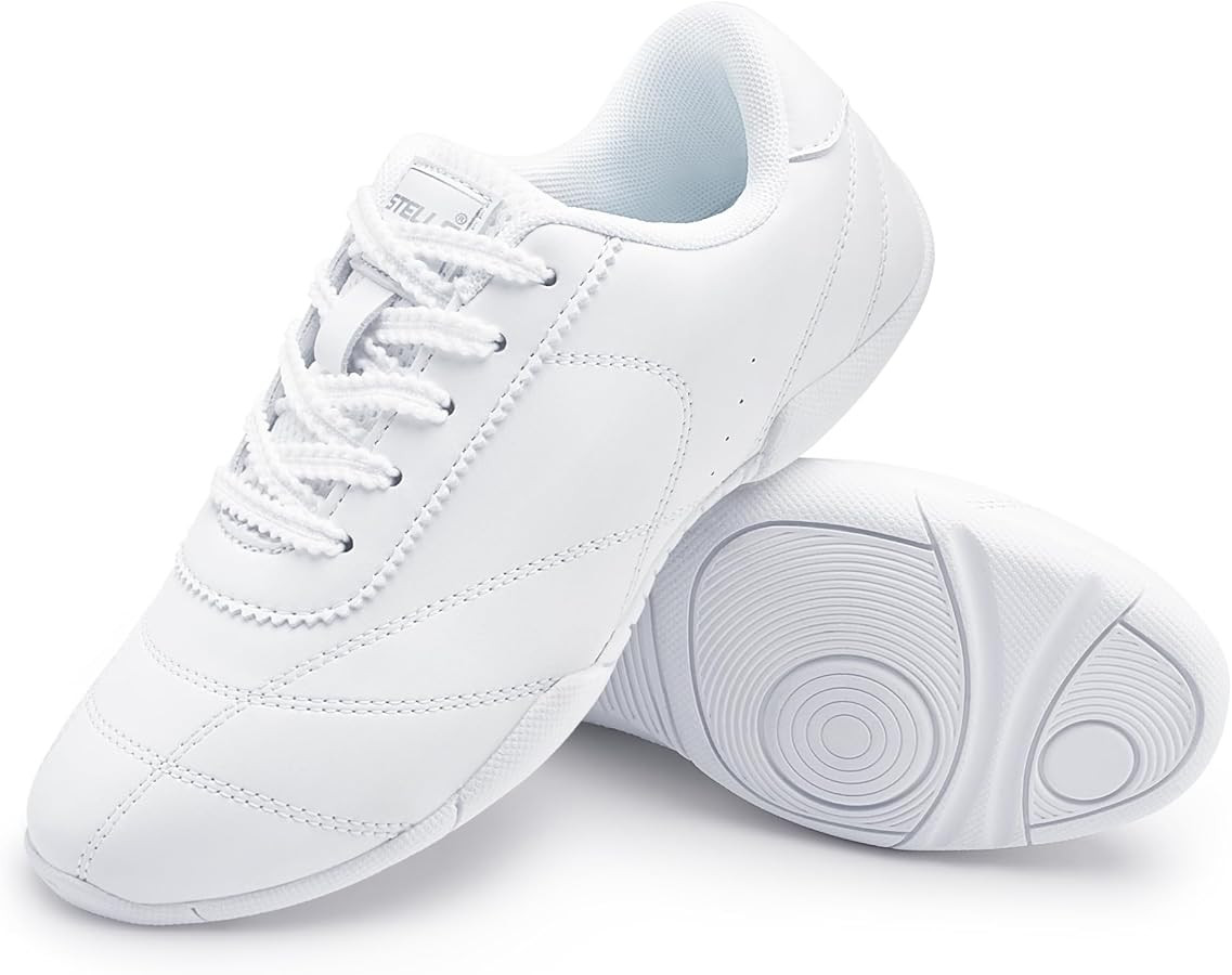 Stelle Cheer Shoes Women White Cheerleading Athletic Dance Shoes Training Breathable Lightweight ... | Amazon (US)