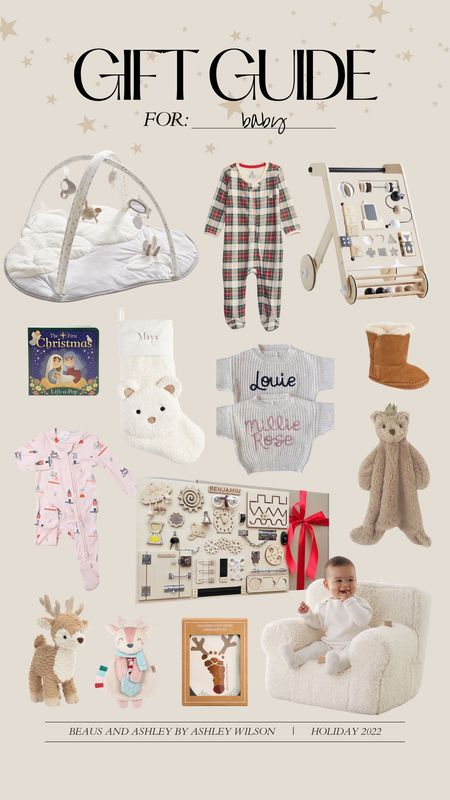 Gift ideas for baby, baby gift guide, gifts for baby girl, gifts for baby boy, toddler gift ideas, Christmas gifts, holiday gifts, gift ideas 

#LTKbaby #LTKHoliday #LTKSeasonal