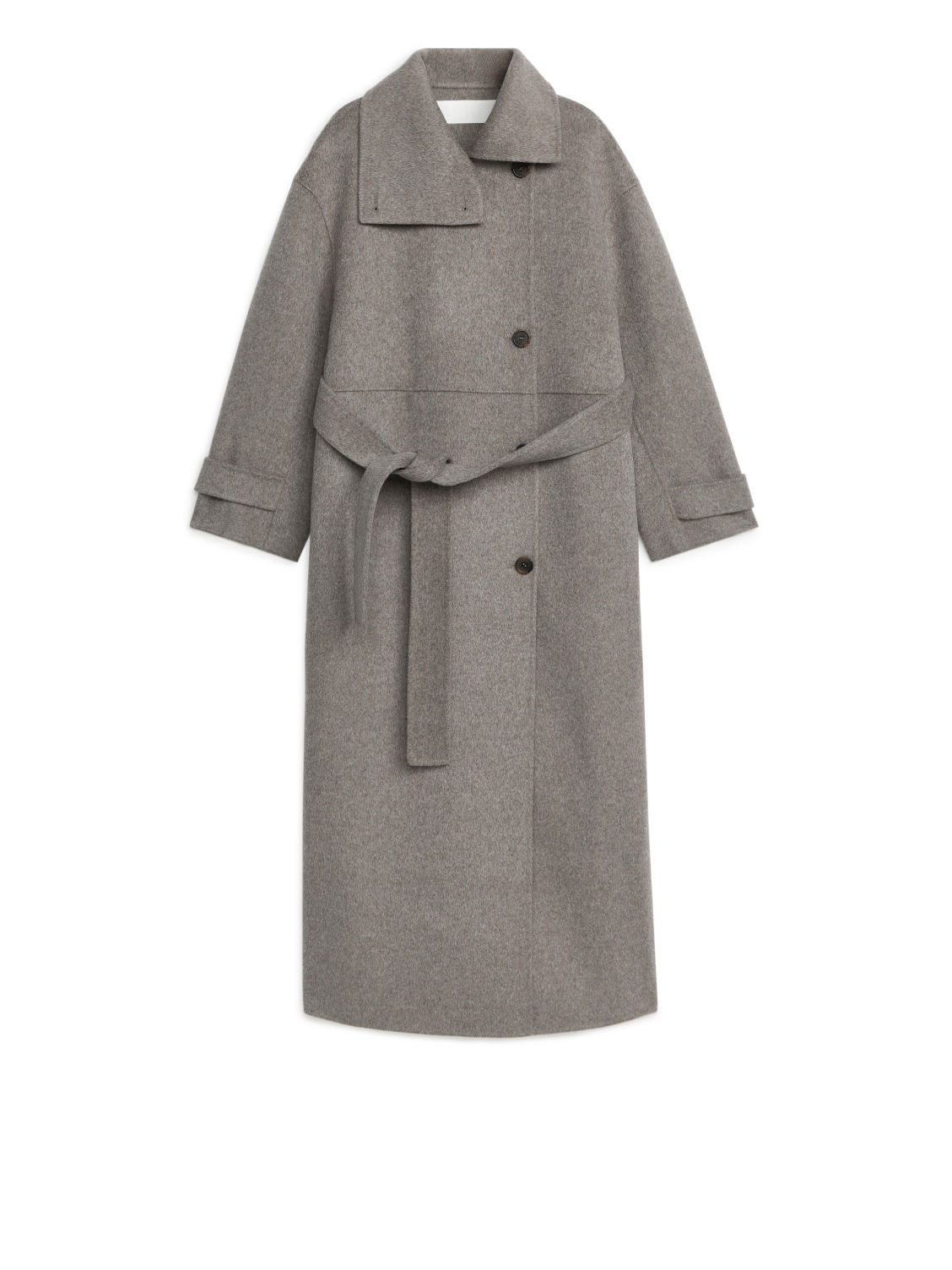 Double-Face Wool Coat - Brown | ARKET (US&UK)