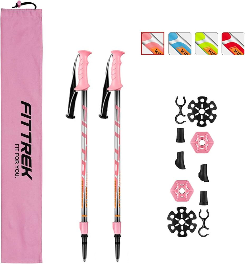 Hiking Poles for Kids - Ultralight Nordic Walking Sticks - Telescopic Child Trekking Poles Collap... | Amazon (US)