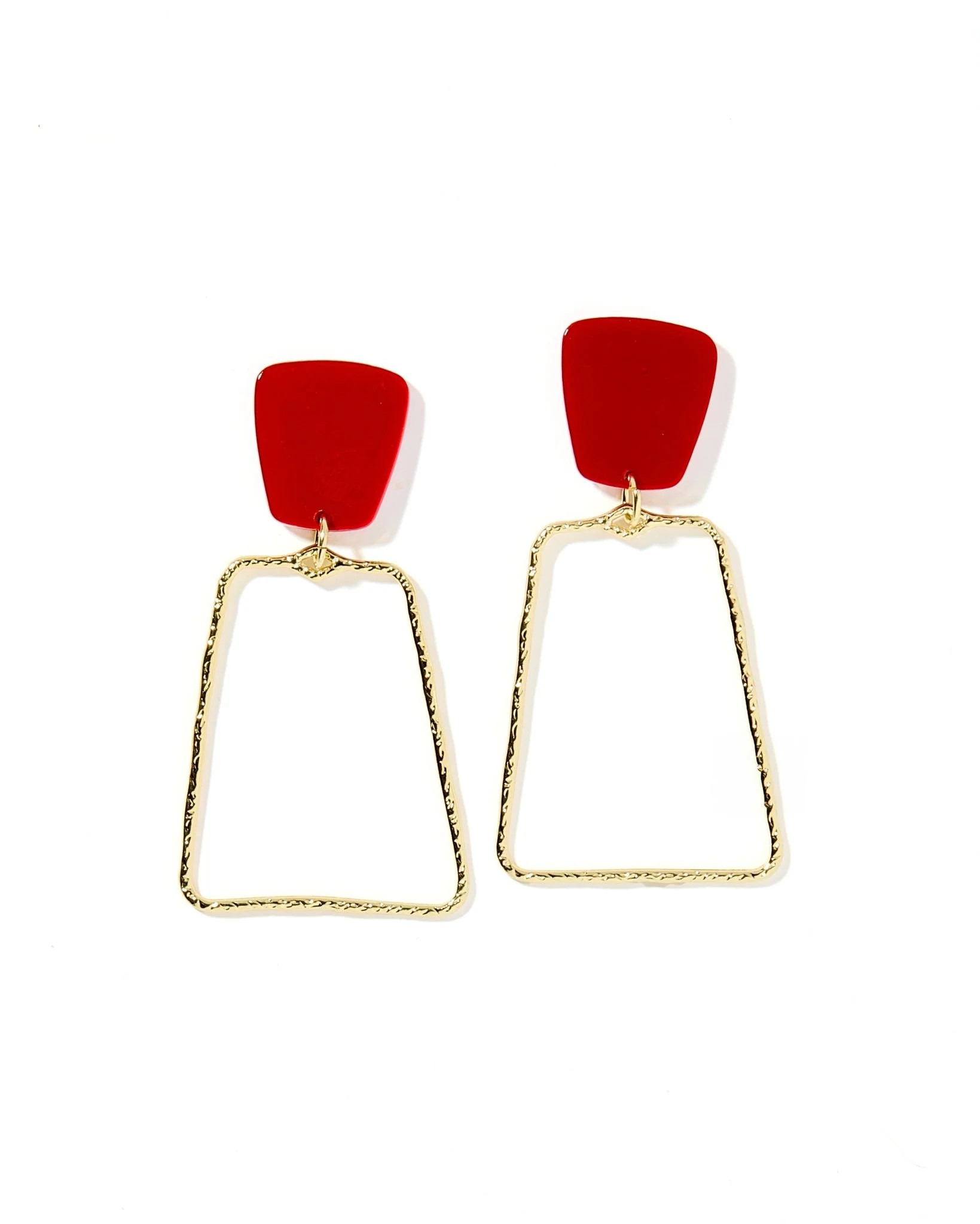 Kaelyn Statement Earrings - Crimson | LINNY CO LLC