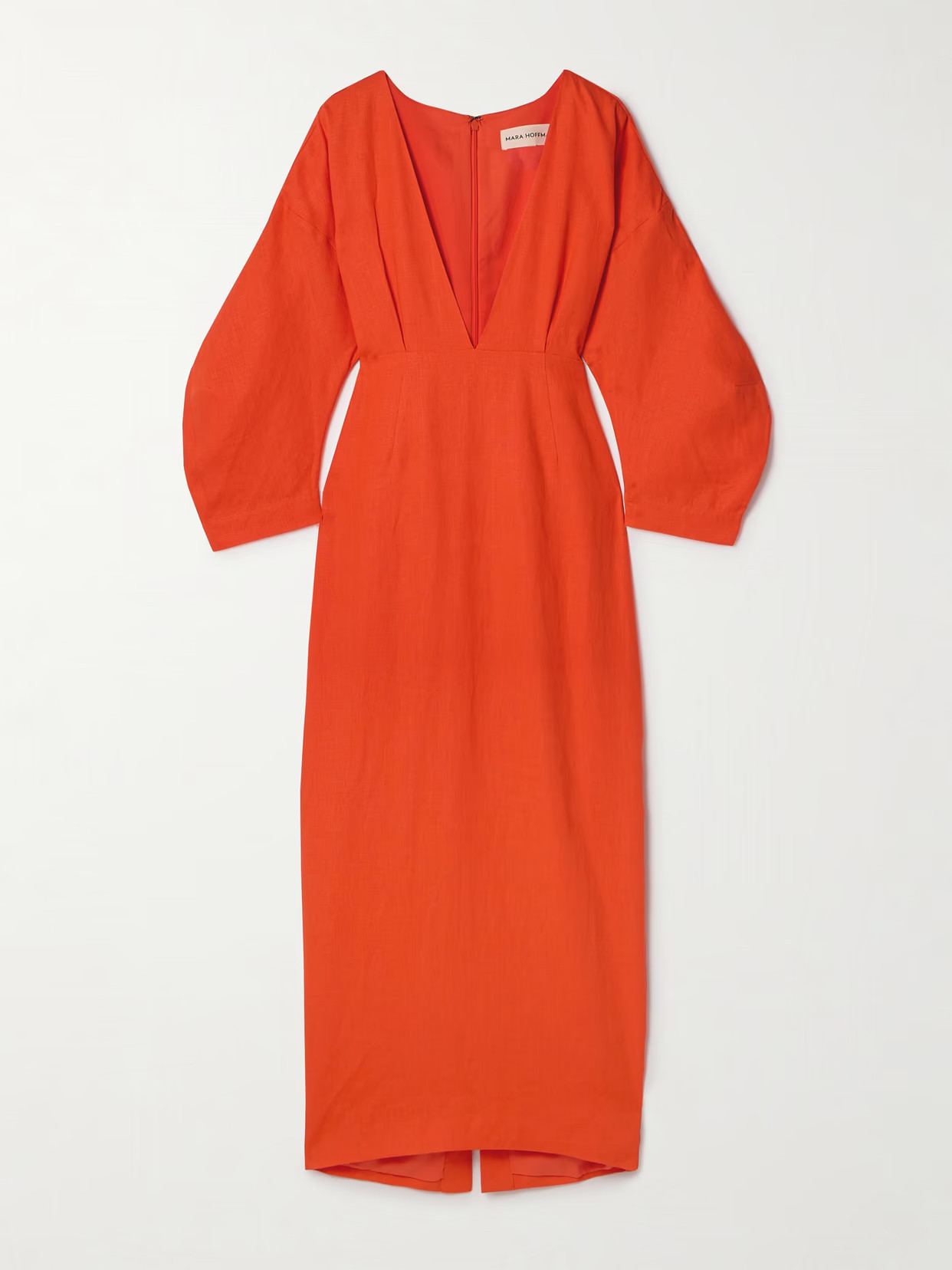 MARA HOFFMAN - Irina Hemp Maxi Dress - Orange | NET-A-PORTER (US)