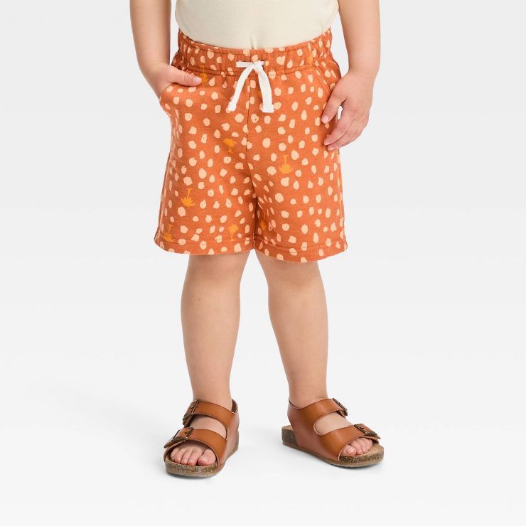 Toddler Boys' French Terry Knit Pull-On Shorts - Cat & Jack™ Brown | Target