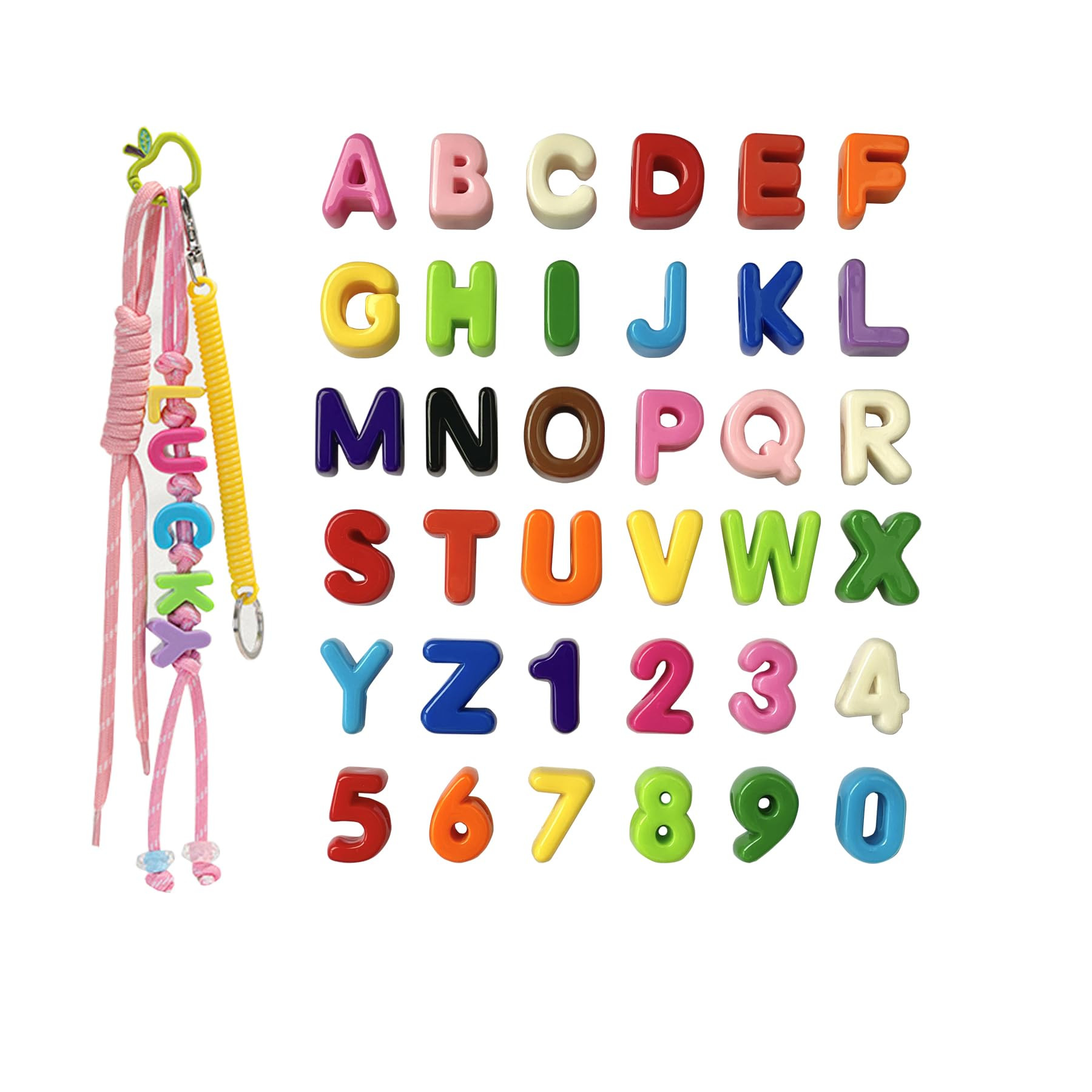 Chunky Colorful Acrylic Letter Beads for DIY Crafts (72) | Amazon (US)
