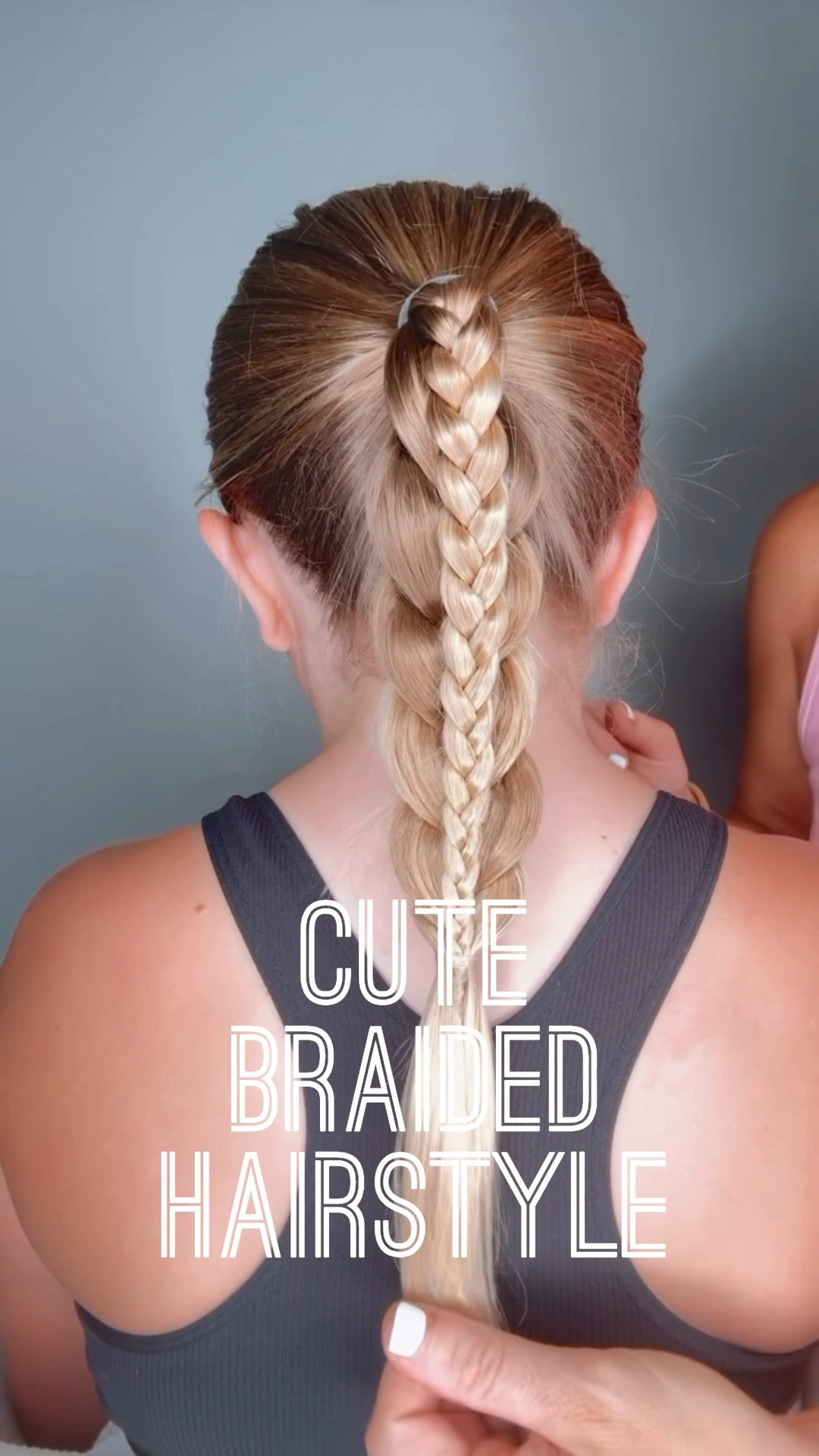 CUTE BRAIDED HAIRSTYLE 🩷 This is a cute hairstyle for the summer! I loved how this one turns out! It’s also very easy to do! I’m excited to share with you our favorite hair products. Love for you to follow us for our daily hairstyle postings. ✨