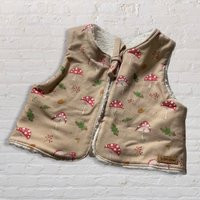 Pixie Toadstool Gilet, Reversible Vest, Cotton Sherpa Waistcoat, Vest Jersey Sizes 2-6 Years | Etsy (UK)