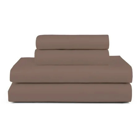 Allswell 100% TENCEL™ Lyocell Sateen Queen Sheet Set, 4-Piece Bed Sheets and Pillowcases, Cooling Bedding for Bed in a Bag Sets, Savannah Taupe, 320 Thread Count | Walmart (US)