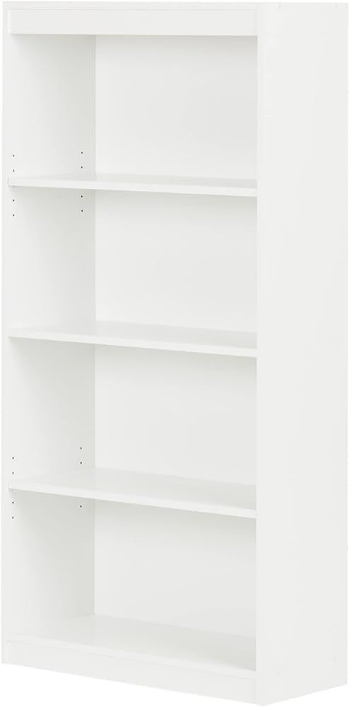 South Shore Axess 4-Shelf Bookcase, Standard, Pure White | Amazon (US)