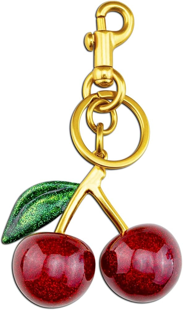 Cherry Keychain Cherry Bag Charms Purse Charms for Handbags Cute Cherry Accessories Gifts for Wom... | Amazon (US)