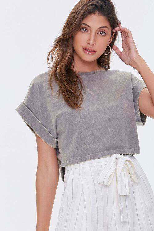 Mineral Wash High-Low Tee | Forever 21 (US)