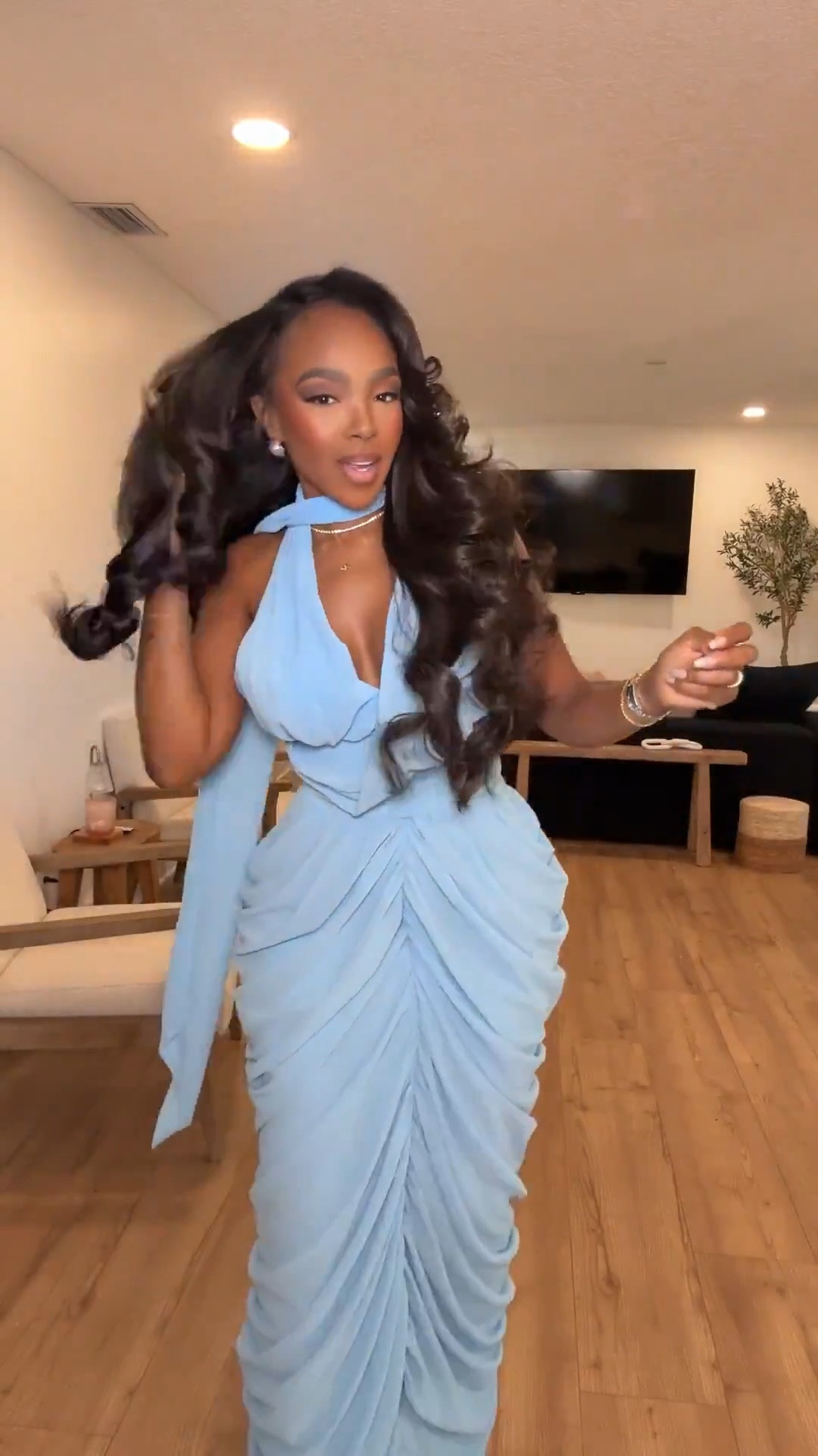 Scroll to shop 💙  Perfect for weddings, formal events, or an elegant night out.  

#LTKBeauty #LTKPetite #LTKgrwm