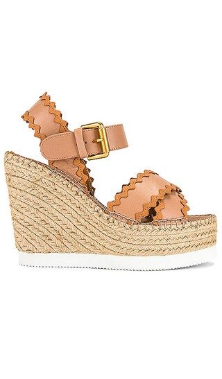 Glyn Wedge Sandal in Light Rose & Natural | Revolve Clothing (Global)