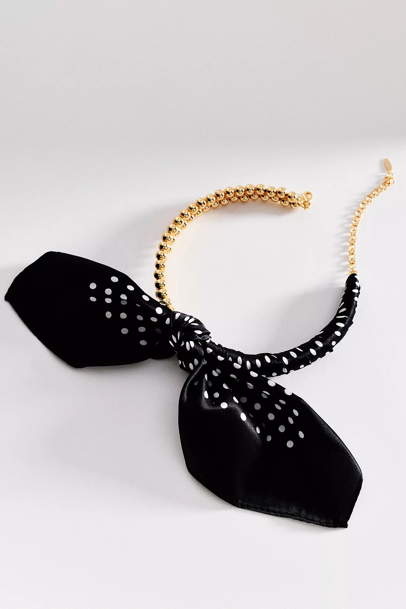 Beaded Silk Scarf Collar Necklace | Anthropologie (US)