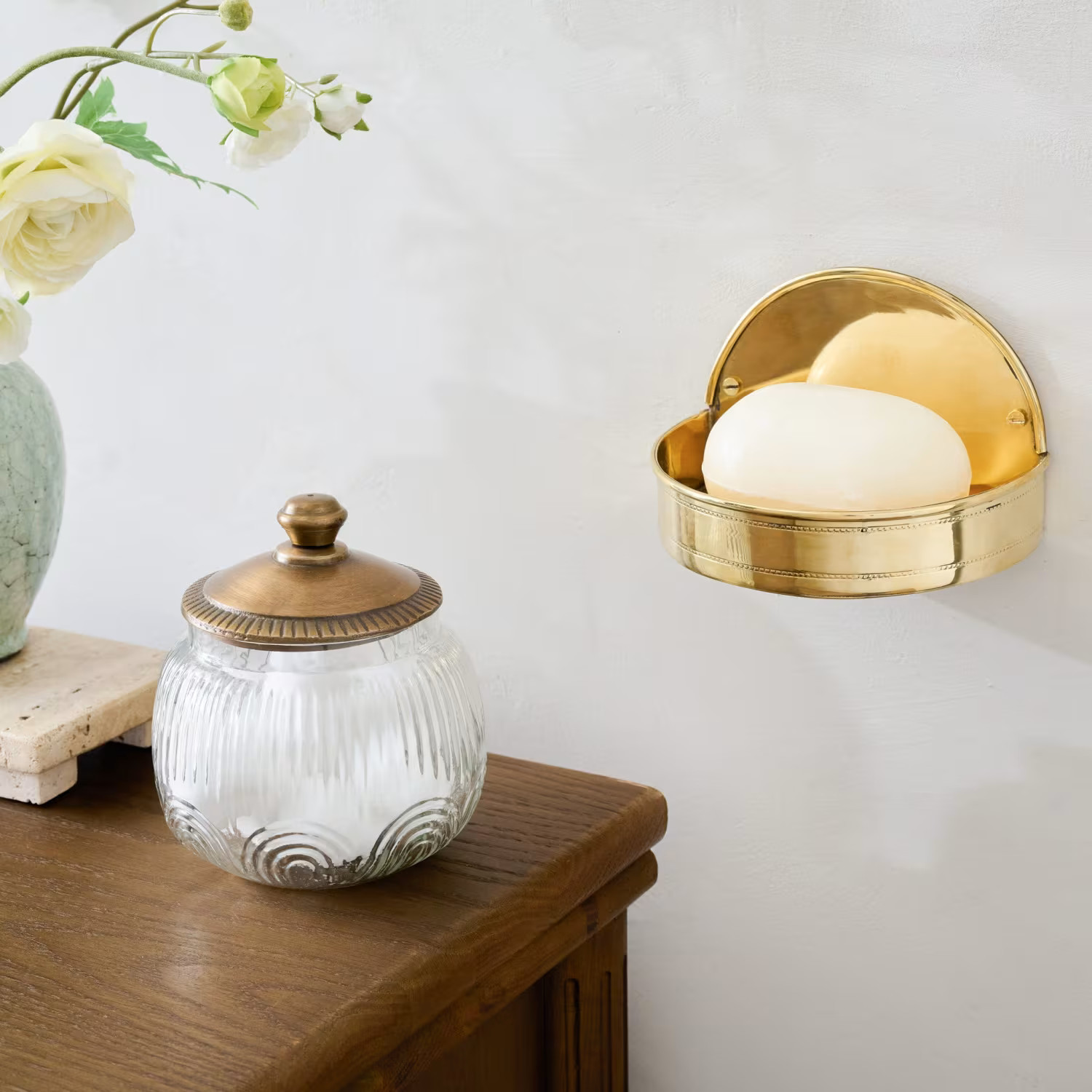 Brass Hanging Soap Dish | Magnolia