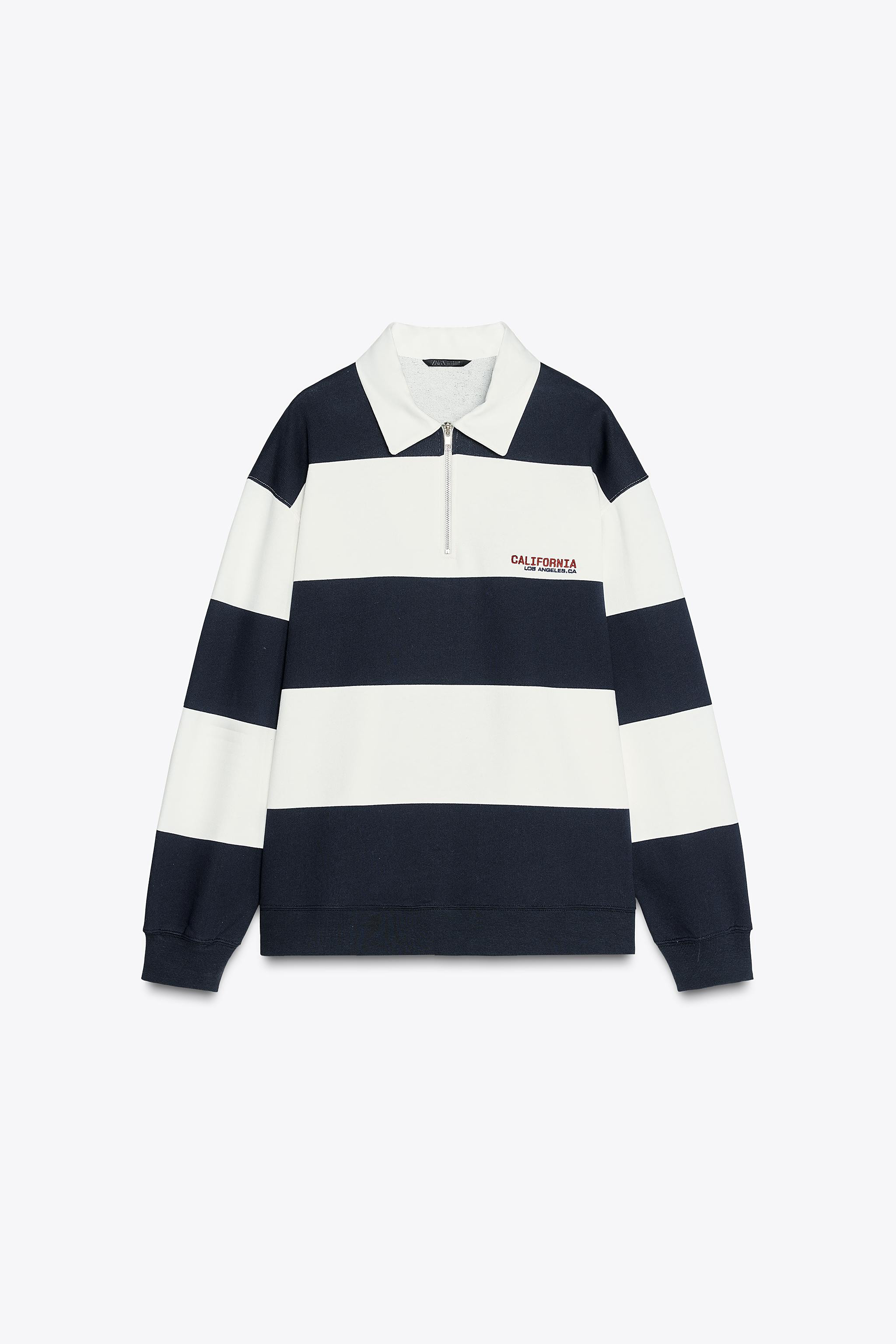 OVERSIZE POLO SHIRT WITH ZIP | Zara UK