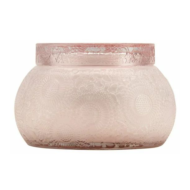 Voluspa Panjore Lychee Embossed Glass Chawan Bowl Candle (14 Ounces) | Walmart (US)
