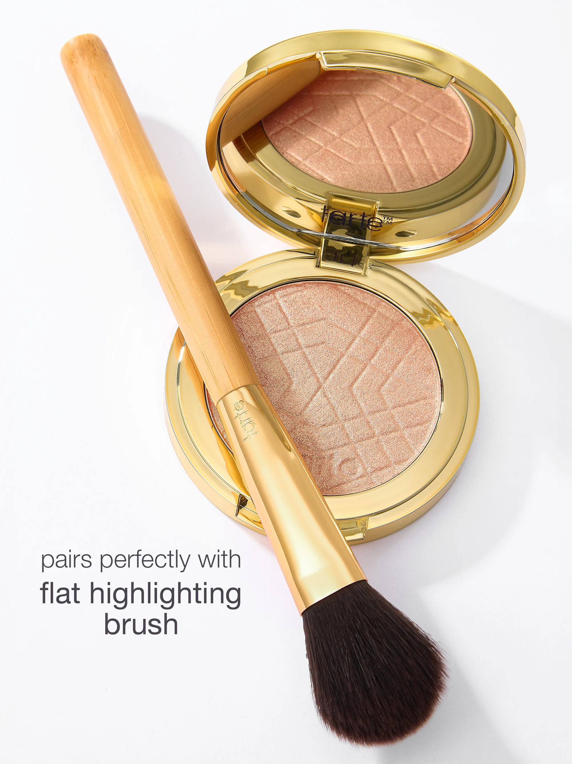 shimmering light buildable pressed highlighter | tarte cosmetics (Global)