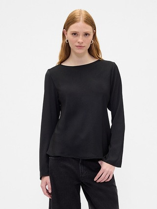 Bell Sleeve Boatneck Top | Gap Factory
